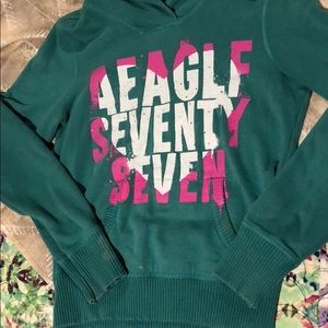 American Eagle hoodie Teal size M